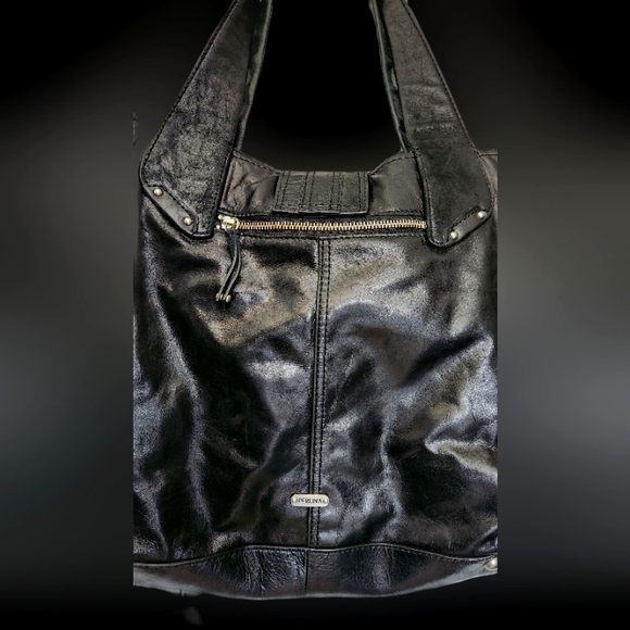 #P2 Perlina Genuine Leather Black Shoulder Bag - Picture 3 of 15